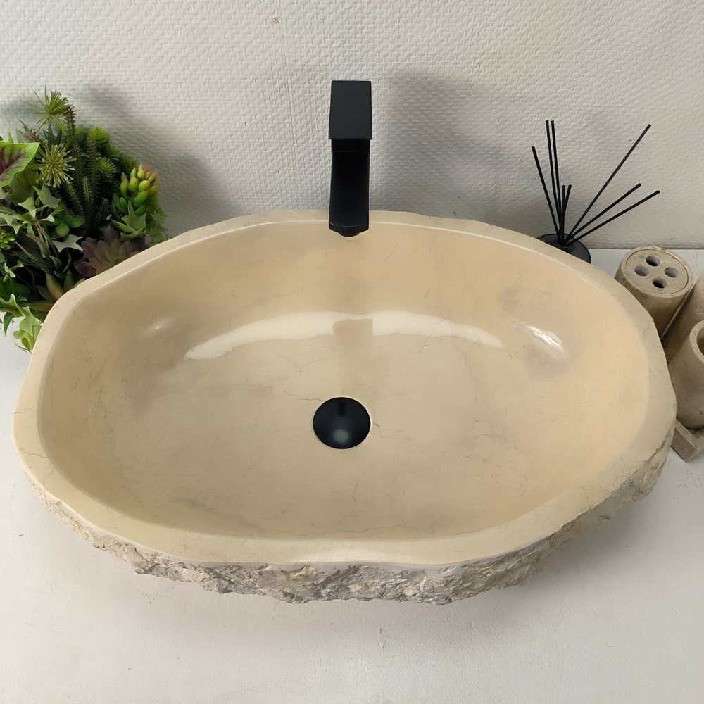 Раковина из мрамора Erozy Cream EM-64947 64*43*16 0880