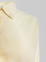 Рубашка YML 807-6 удлиненная сзади в полоску с майкой в комплекте