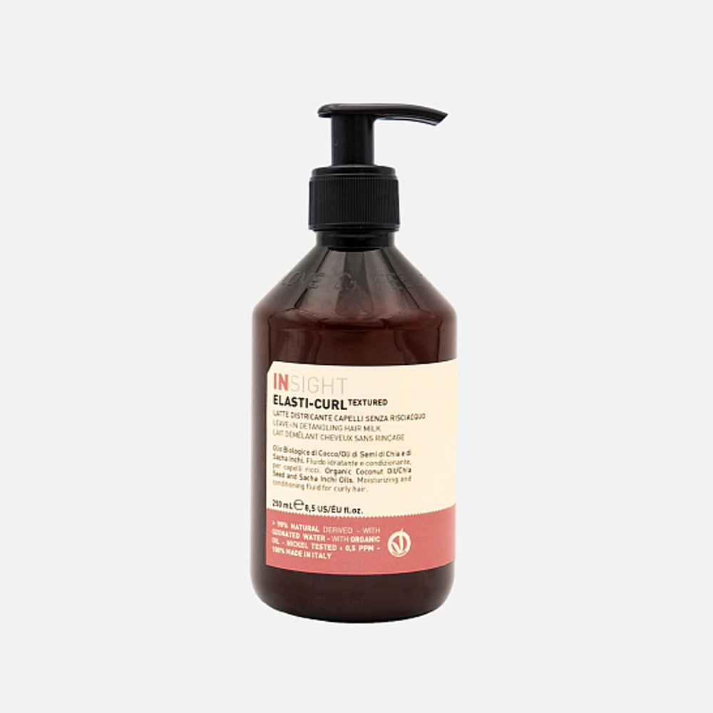 Несмываемое молочко для кудрявых волос Elasti-Curl Leave-in detangling hair milk, 250 мл, Insight Professional