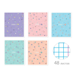 Тетрадь А5 48л. клетка "My sweet", 5 видов (Альт)