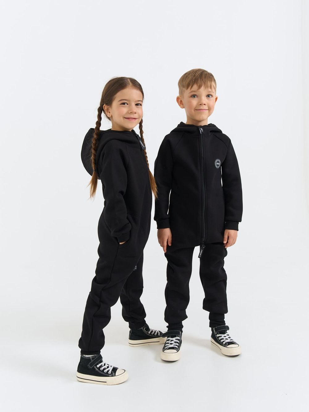 Комбинезон с карманами "Уголь" утепленный