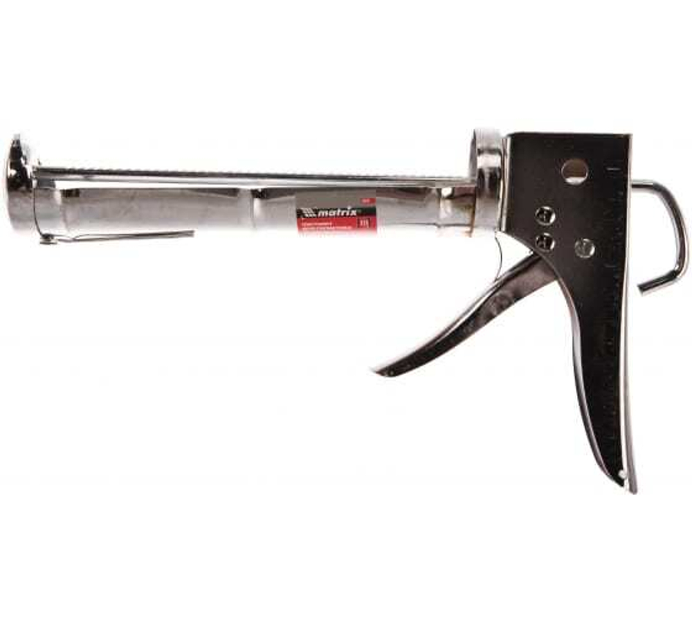 ПИСТОЛЕТ MATRIX Д/ГЕРМЕТИКА 310МЛ ПОЛУОТКР ХРОМИР ЗУБЧАТ ШТОК 7ММ 88640