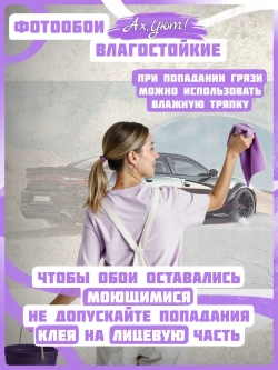 3D Фотообои черная гоночная машина в пустыне