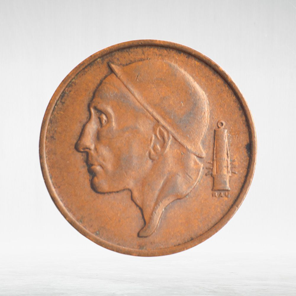 Belgium, 50 Centimes (Dutch Text), 1957, VF