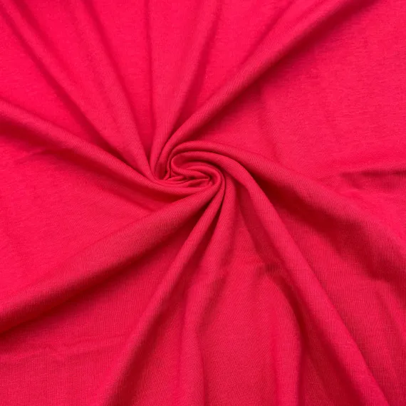 Хлопок кулирка красно-малиновый 15*15 см