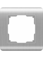 Рамка 1-я серебряный WL12-Frame-01 Stream Серебро