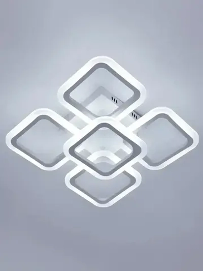 Люстра потолочная светодиодная с пультом ДУ Rivoli белая LED 80 Вт 3000 - 6000 К, светильник на кухню, в детскую, в спальню