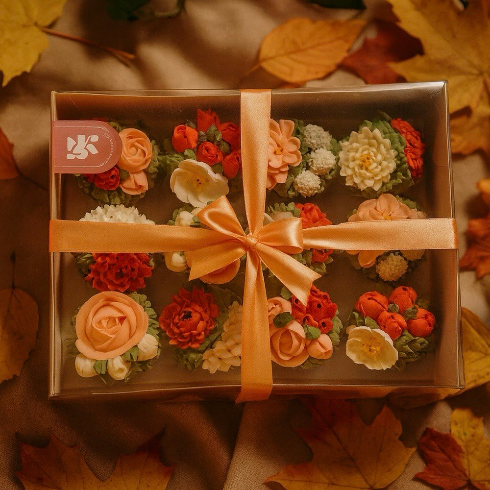 Набор "12 шоколадных горшочков с цветами" — эксклюзивные авторские десерты