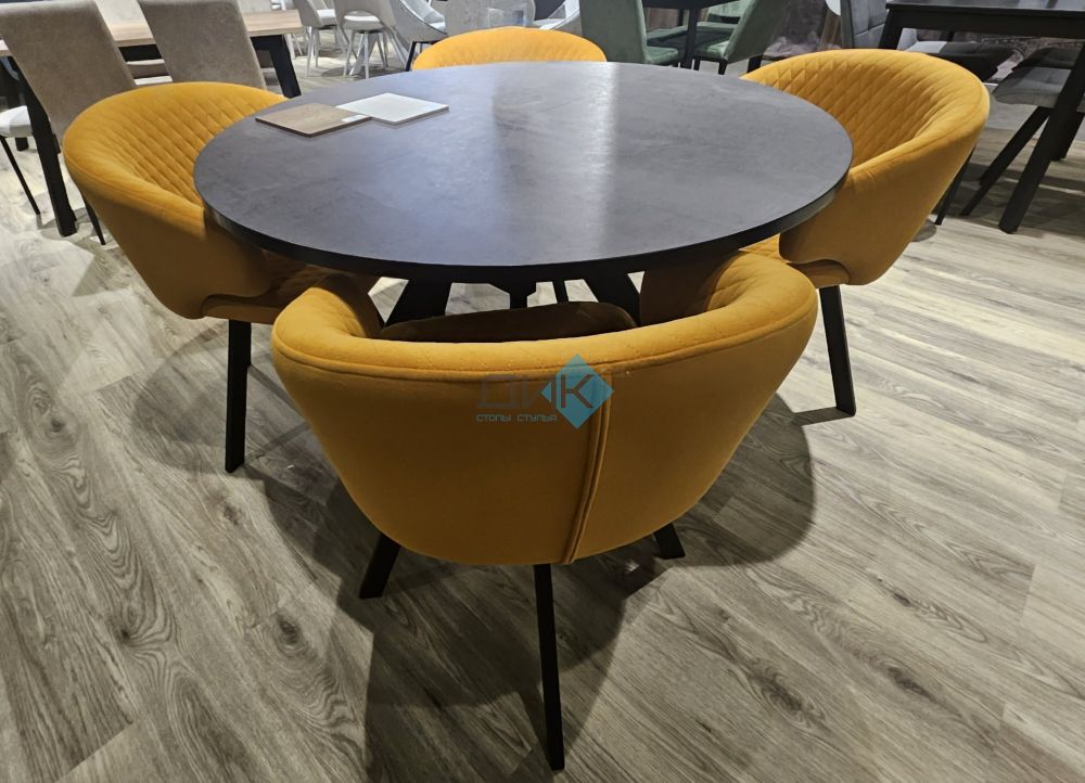 Стол DikLine RD120 опоры чёрные