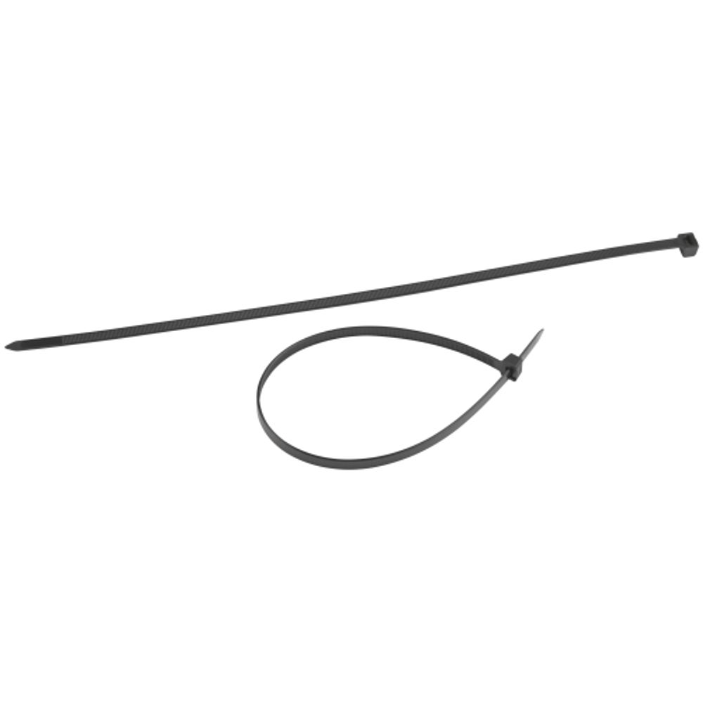 Кабельная стяжка ЭРА NO-225-190 (хомут) нейлоновая 7.6 х 200 мм чёрная (100 шт/уп)