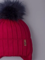 Шапка зимняя для мальчика на завязках и снуд