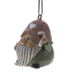 GAEM Украшение декоративное подвесное"Гном", L4 W3 H4 см, 2в.