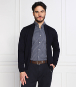 Хлопковый свитер balonso-l BOSS BLACK - темно-синий(50476347)