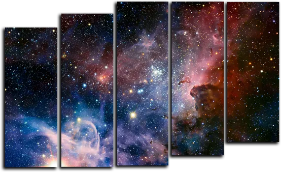Модульная картина "Туманность звезд"