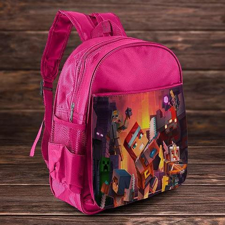 Рюкзак детский "Minecraft Dungeons", розовый