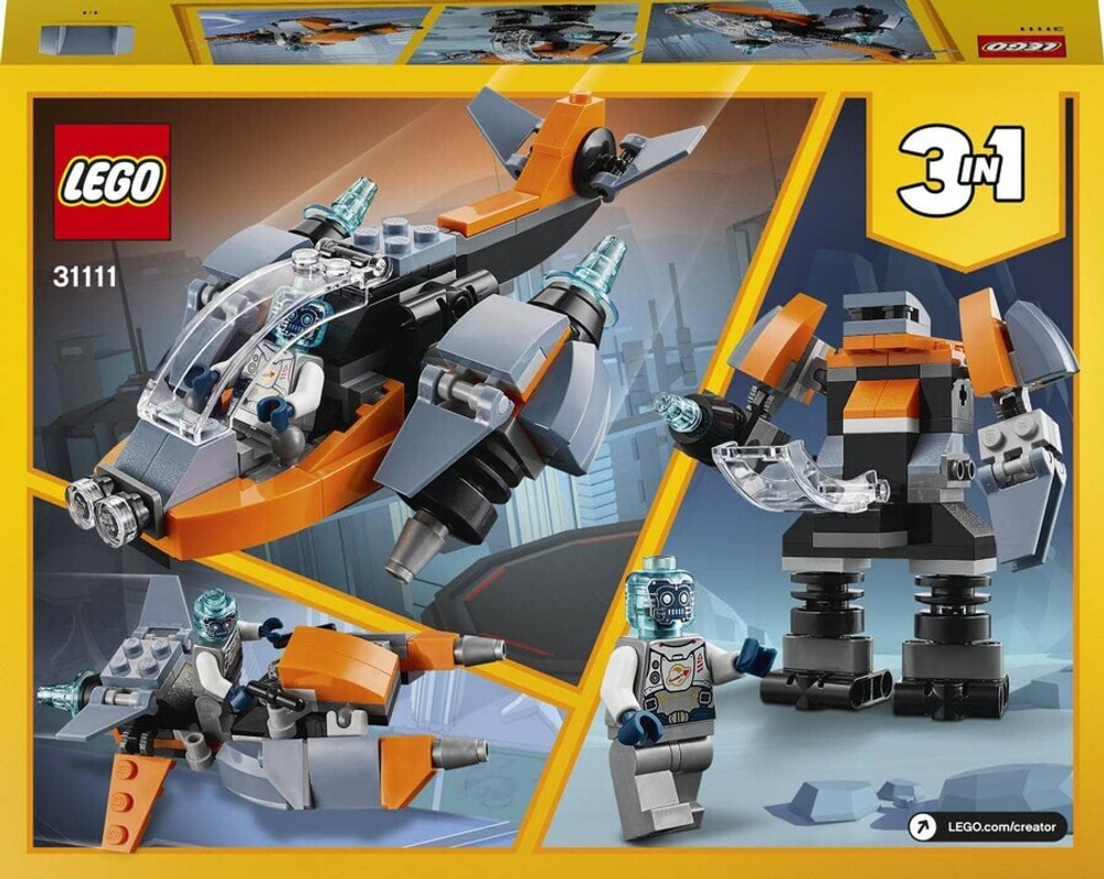 Конструктор LEGO Creator 3in1 31111 Кибердрон
