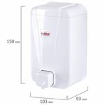 Диспенсер для жидкого мыла LAIMA PROFESSIONAL LSA, НАЛИВНОЙ, 1 л, белый, ABS-пластик, 607995, 3430-0