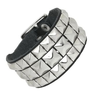 Напульсник пирамида 1 ряд + квадрат 2 ряда (045)