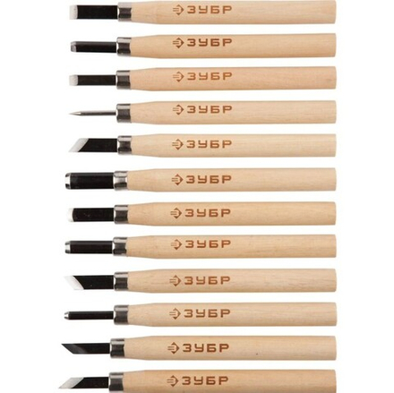 Резцы ЗУБР "ПРОФИ" фигурные профессианальные, 12шт.