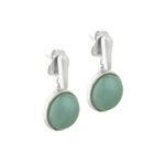 Серьги Possebon Pearl green quartz A1995.16 G/S