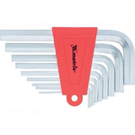 НАБОР КЛЮЧЕЙ ИМБУСОВЫХ MATRIX НЕХ 1,5-10ММ CRV САТИН КОРОТКИЕ 9ШТ 12303