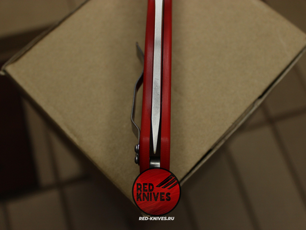 Нож Spyderco Paramilitary 2 Tanto G10 - красная рукоять, клинок сатин RK/472