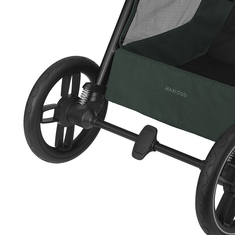 Коляска детская Maxi-Cosi Oxford Plus 3 в 1 с автокреслом CabrioFix Essential graphite 1978403110 Twillic Green/Зеленый