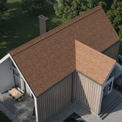 Черепица битумная гибкая Tegola COMFORT CAPRI Marrone 434