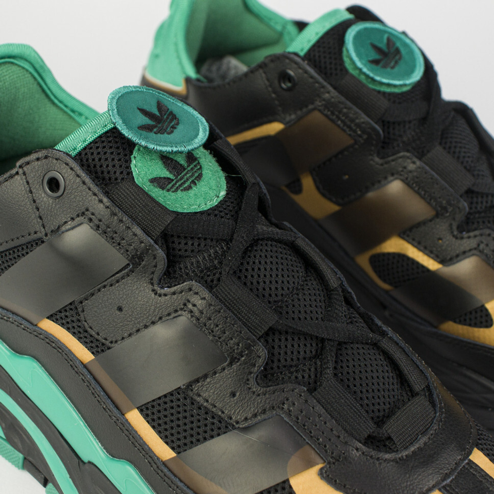 кроссовки Adidas Niteball Black / Green Ftwr.