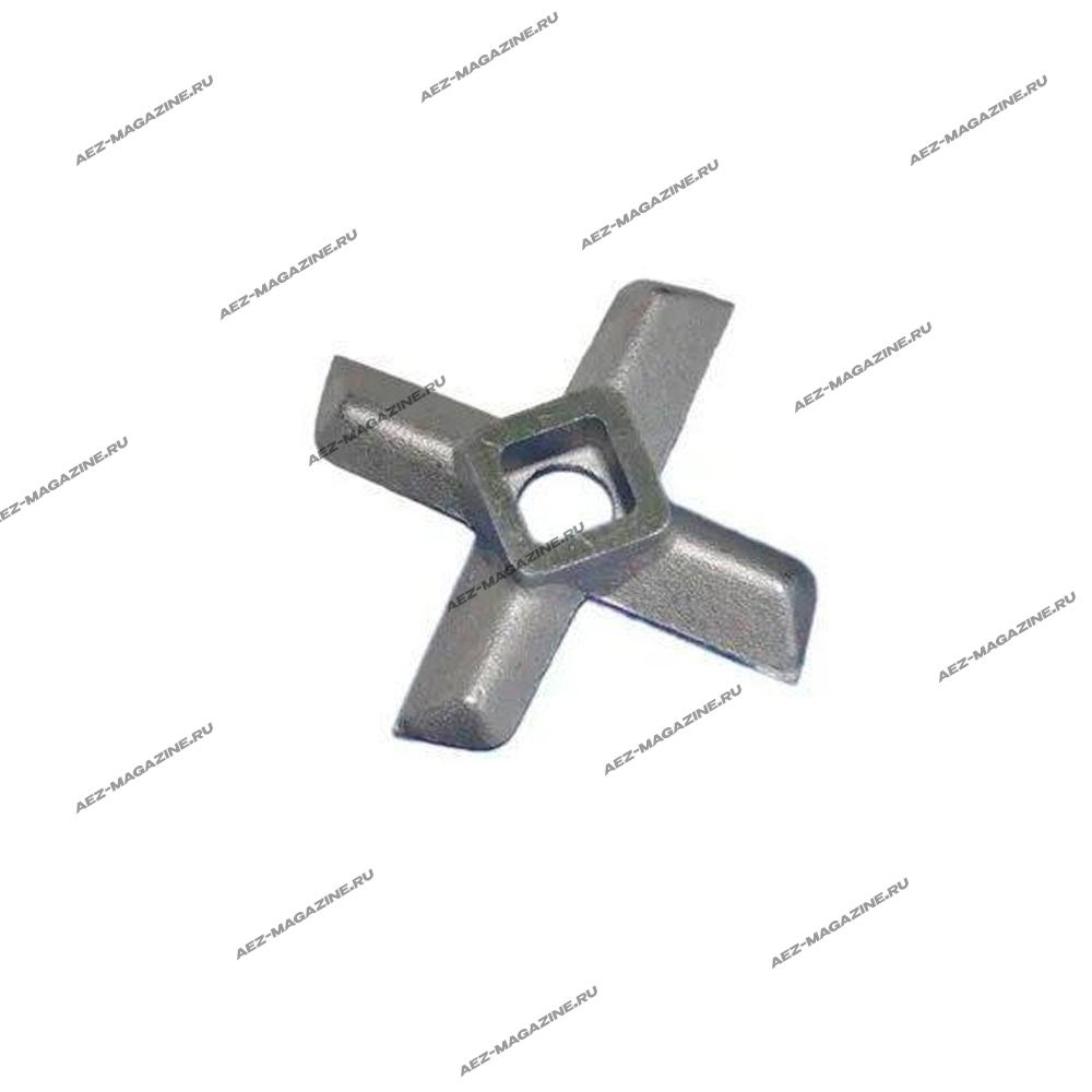 Нож для мясорубок универсальный посадочное-квадрат 9.5мм, размах 47мм, подх, для Philips. Polaris