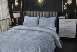 Покрывало 240x260 Sofi De MarkO Фернанд серо-голубой