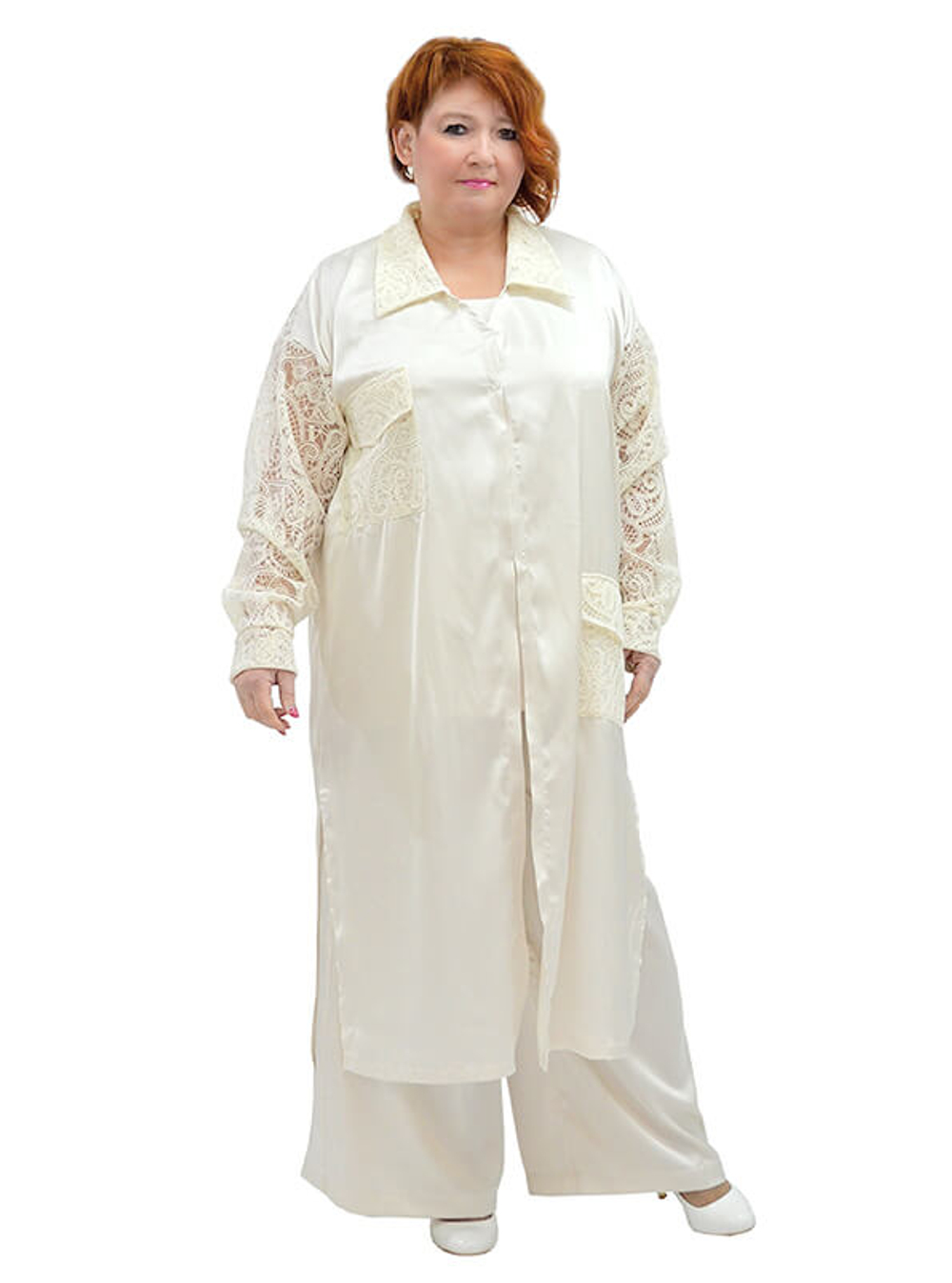 Рубашка-халат из шёлка Актриса