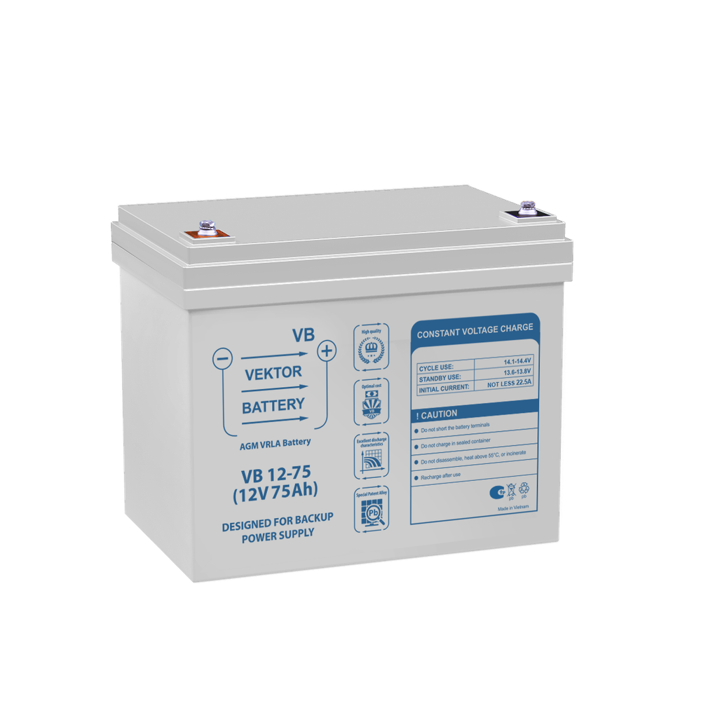 Аккумулятор VEKTOR ENERGY VB 12-75