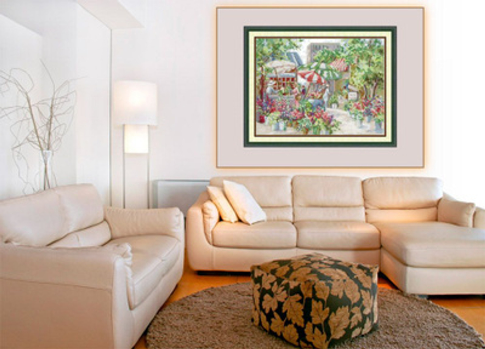 "Цветочный рынок"-FA549 вышивка