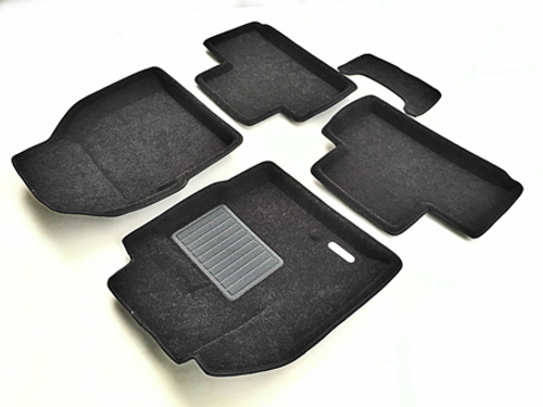 Коврики салона для LAND ROVER Freelander II (2006-2014) Euromat 3D Business черные. Арт. EMC3D-003101