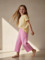 Брюки Line с контрастными деталями розовый