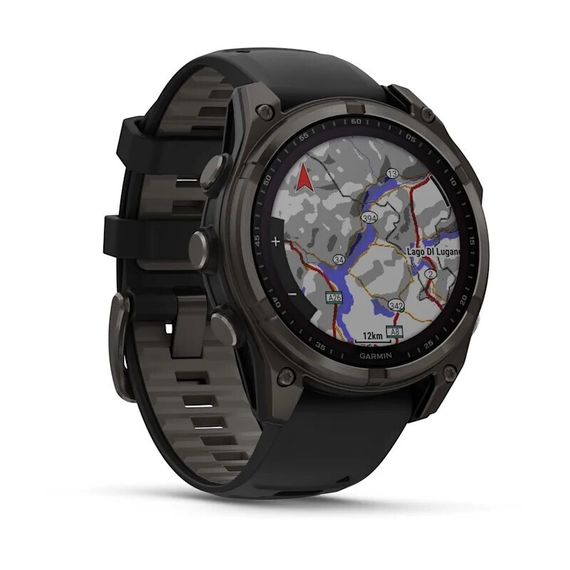 Garmin Fenix 8 Solar 47 мм Sapphire Carbon Gray — премиум-часы с зарядкой от солнца