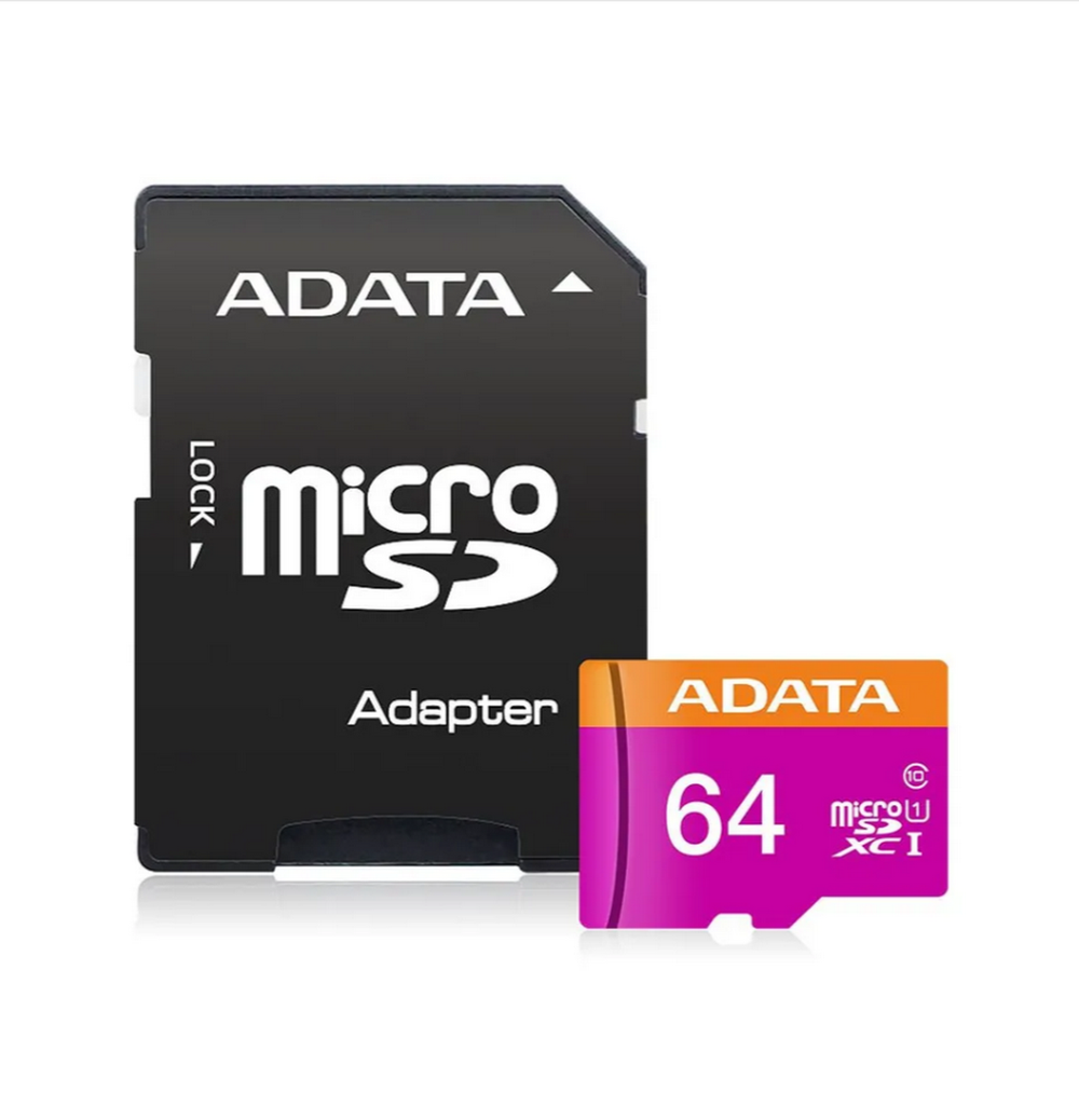 Карта памяти Micro SDXC 64GB ADATA UHS-I Class10 +адаптер