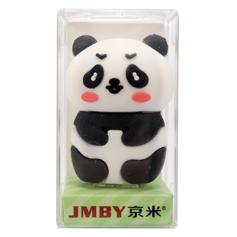 Точилка "Панда" 3*4,5*2,5 см, в силиконовом корпусе, упаковка - пластиковый бокс, С-40273