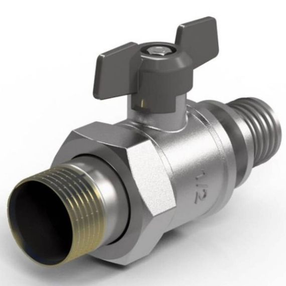 Кран шаровый Royal Thermo с аксиальным соединением НГ 20×3/4quot;