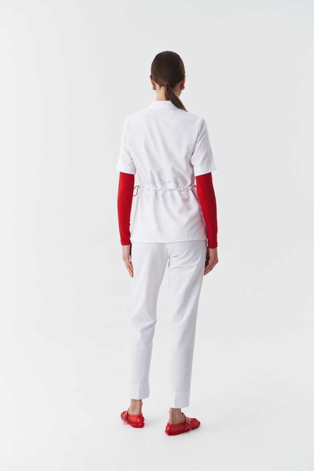 Топ медицинский женский Деликато, белый