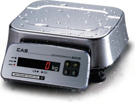 Весы торговые Cas FW500-06E (до 6кг) влагостойкие, нержавеющая платформа/корпу 679602
