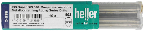 Сверло по металлу сверхдлинное HSS-G 2х56х85 мм Heller 21379