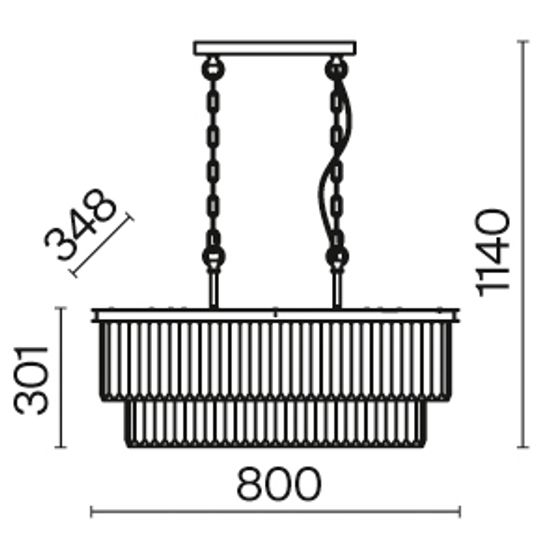 Подвесной светильник Maytoni MOD085PL-08CH