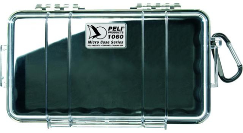 Защитный кейс Peli™ 1060 прозрачный с черной вставкой