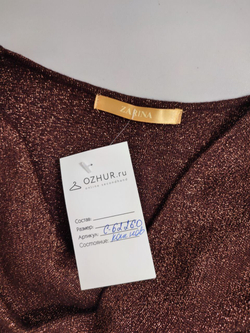 Платье Zarina коричневое 42 размер