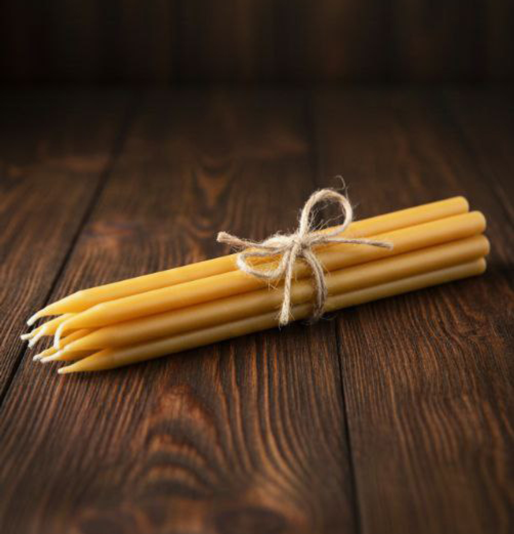 Свечи восковые конусные (воск 100%)