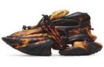 BALMAIN Balmain Unicorn Flame print fashion lace-up low-cut sports casual shoes men's Orange