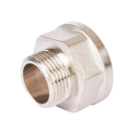 Переход с внутренней резьбы на наружную под ключ STOUT SFT 0073 - 1" x 3/4" (латунь никелиров-ная)