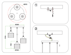Ambrella Подвесной светильник в стиле лофт Loft TR8078